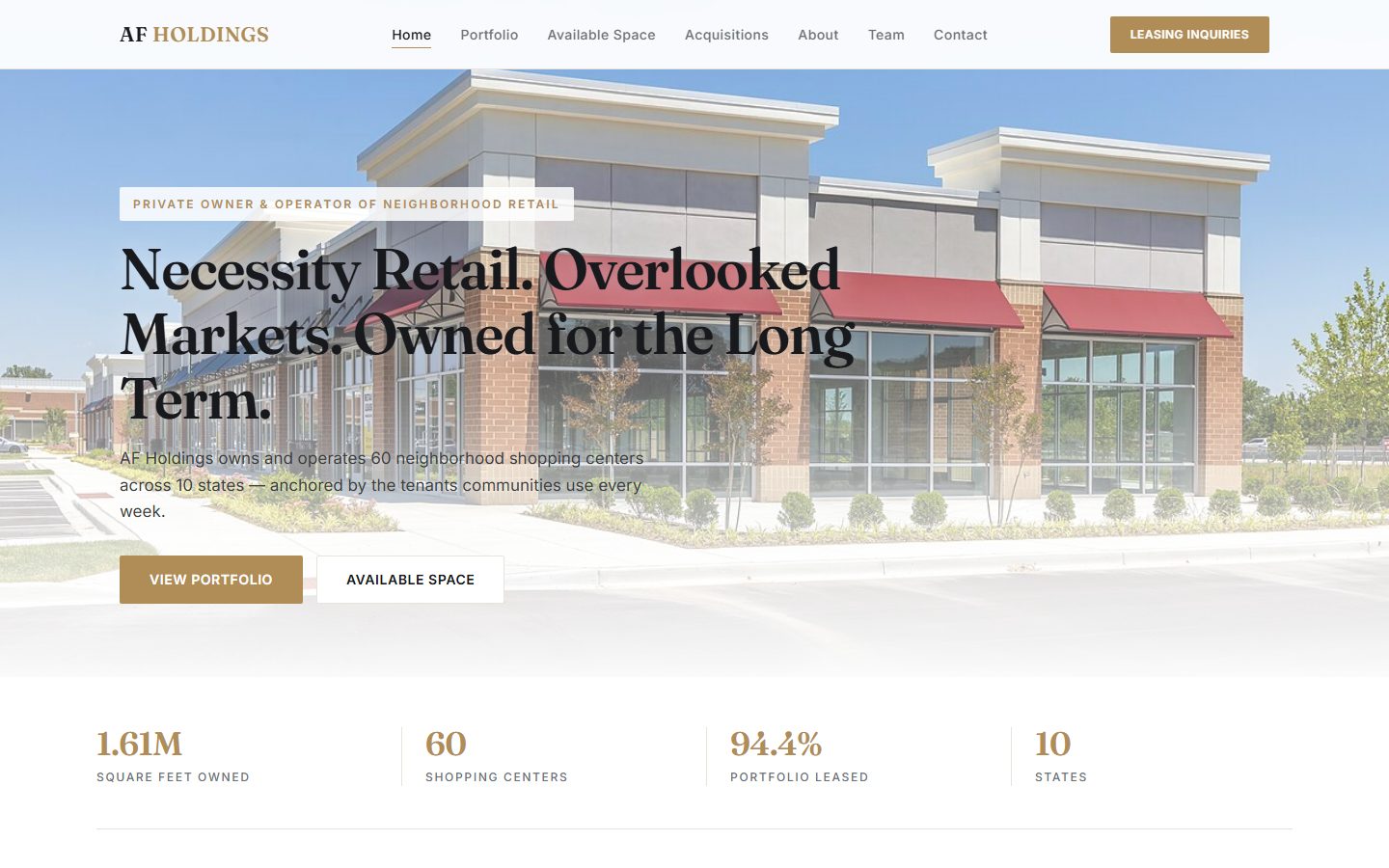 The AF Holdings website